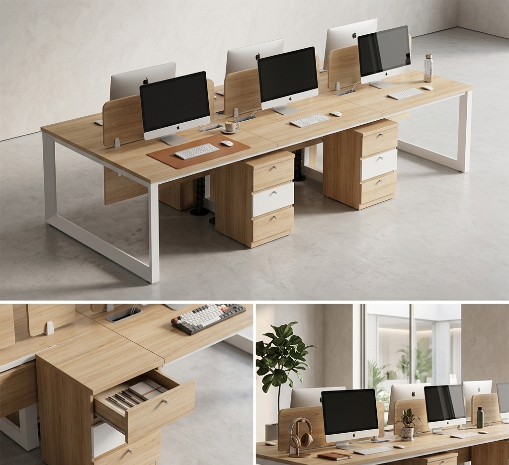 Harmony 6-Seat Team Workstation