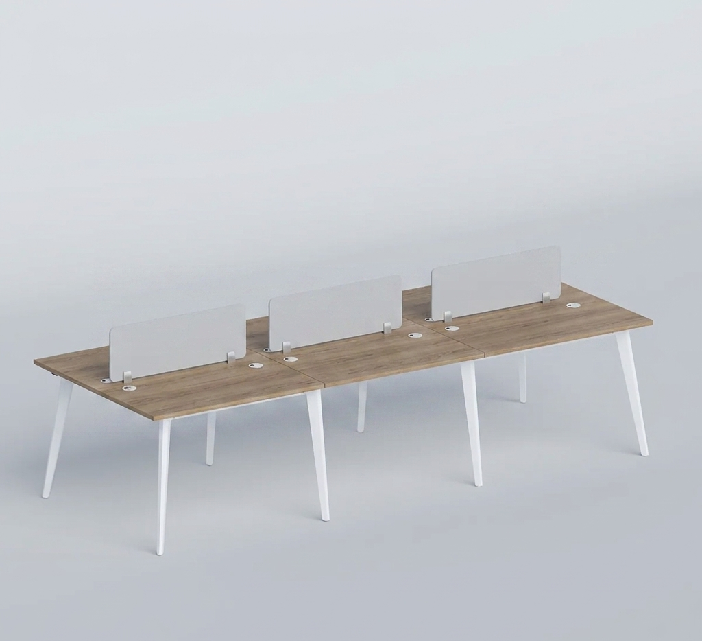 Vexora Pro 6-Person Office Workstation