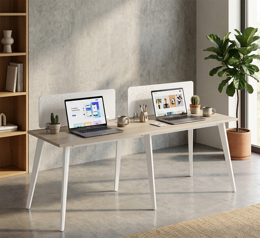 Dual Pro Side-by-Side Two-Person Office Workstation