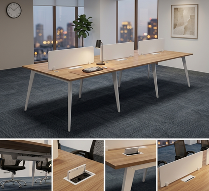 Vexora Pro 6-Person Office Workstation