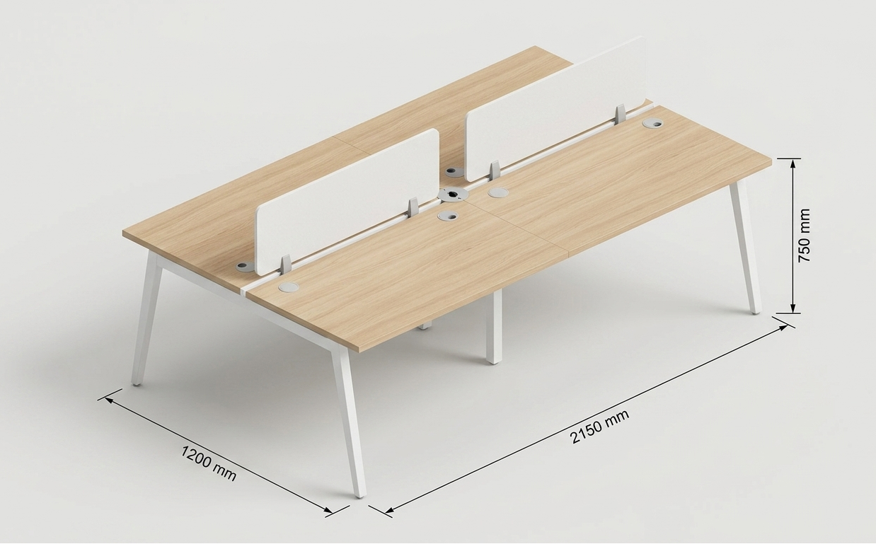 Valore Four-Person Collaborative Workstation