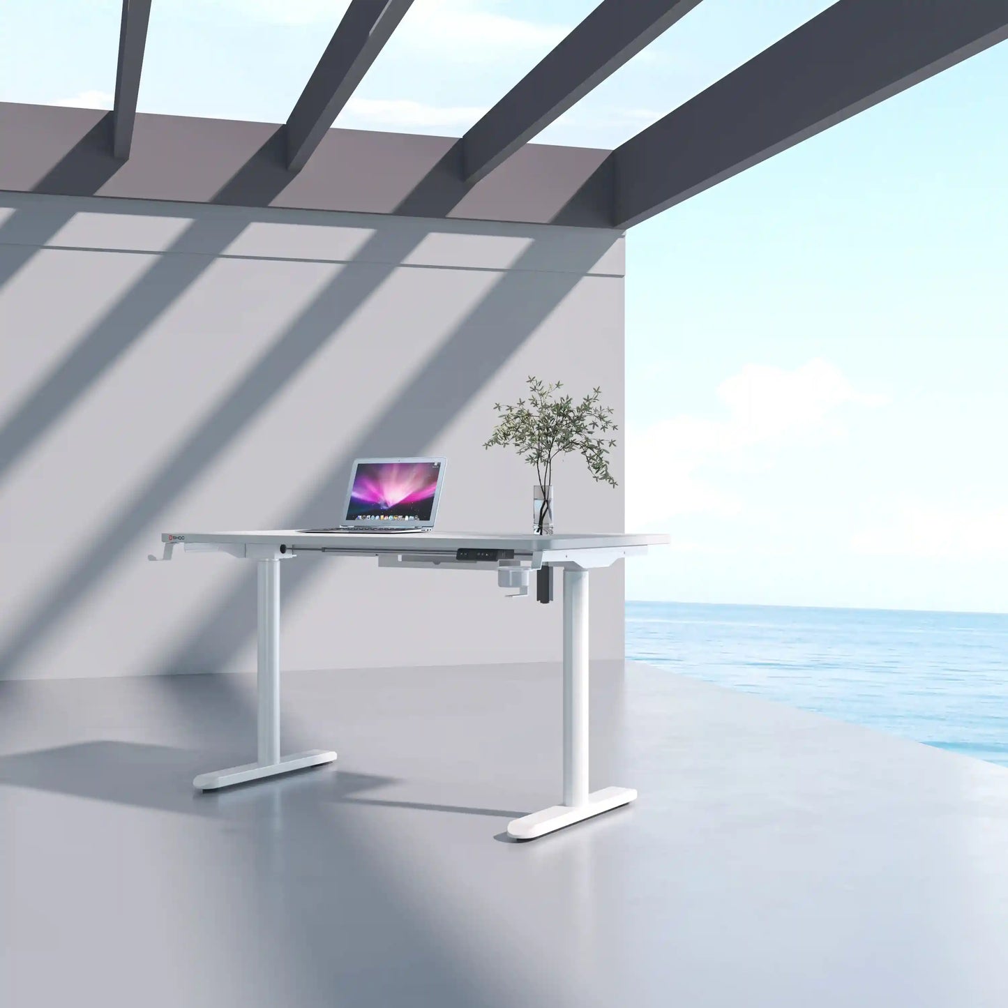 Dual Motor 3 Stage Electric Height Adjustable Desk